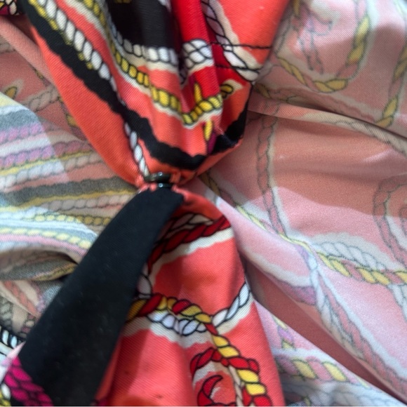 Diamond Tea M EUC tasseled hidden snap vintage robe- unbelievably bright & FAB - Picture 10 of 15